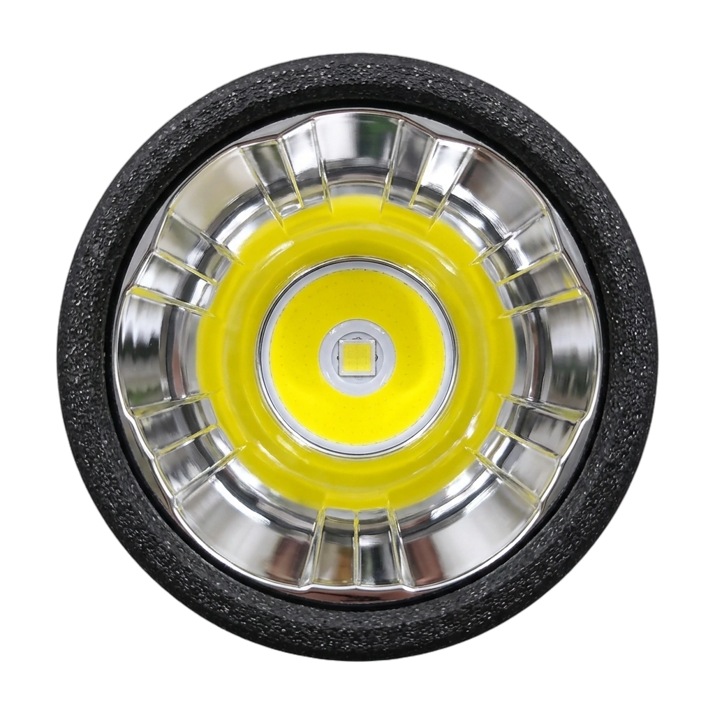 Forge 201 CXM32 emitter and front optical assembly close-up