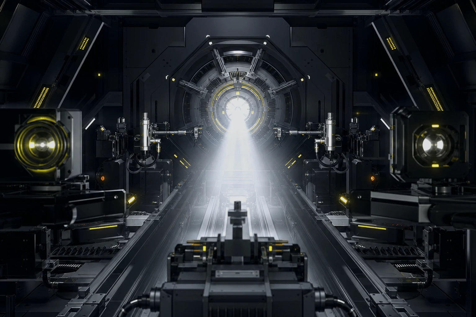 Abstract mechanical photometric and thermal testing laboratory